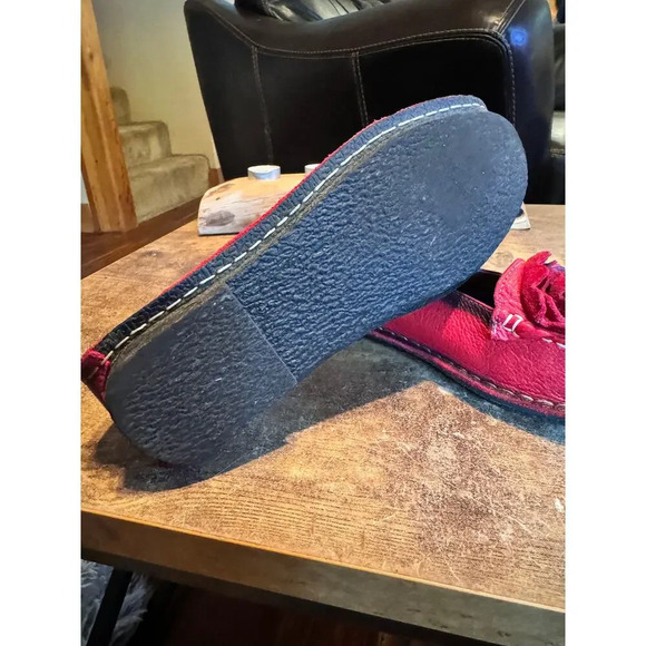 L'Artiste Dezi shoe loafer with 3D leather rosette flats obre' red  EU38 - Picture 6 of 7